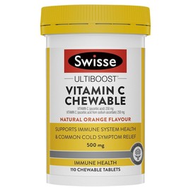 Swisse Ultiboost Vitamin C Chewable Natural Orange Flavour Tab X 110