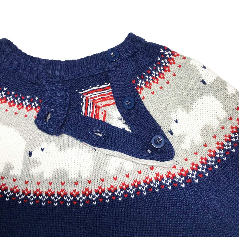 Miccina Suéter de punto de Navidad para bebés y niñas,