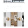 SORWDUERM 1 Pack Crystal Door Knobs Gold Door Knob Brushed