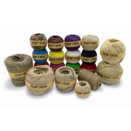 100% Hemp Twine Ball 4MM, 400G/140 Ft. - 230 lb Test Strength - Natural