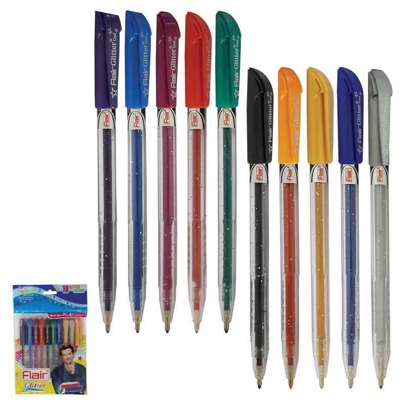 iGlitter Xtra Sparkle Glitter Gel Pens, MULTICOLOUR, Medium Point (1.0mm),