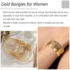 Gold Bangle Bracelets for Women Gold Stackable Bracelets Indian Bangles