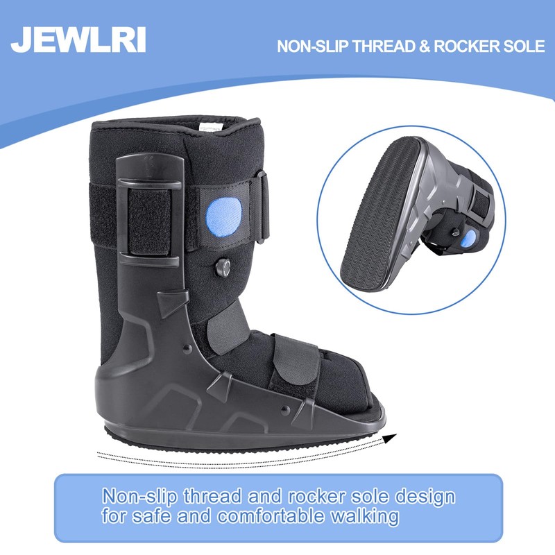 Jewlri Walking Boot, Short Air Walker Fracture Boot Support for