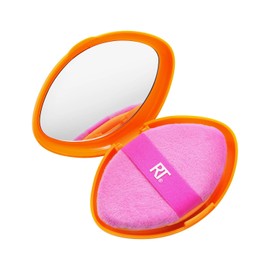 NOVIIML hniques Miracle 2-In-1 Powder Puff + Travel Case, Dual-Sided Makeup Blending Puff, Elastic Band, Precision Makeup Sponge & Powder Puff, For Liquid, Cream & Powders, Travel Case, 2 Count