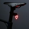 DiVONEA LED Bike Tail Light Heart 5 Modes – USB