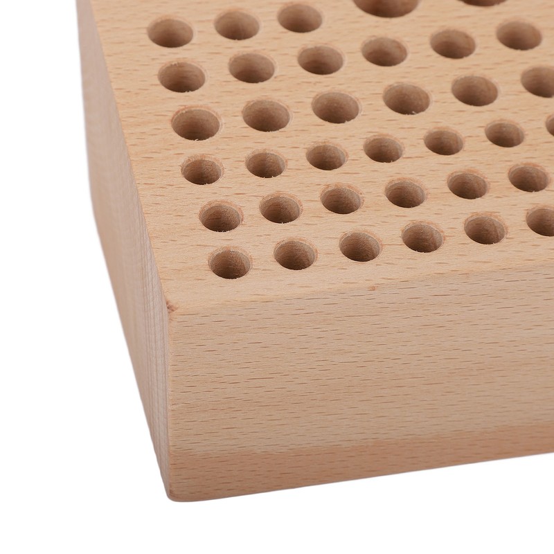 Leather Craft Tool Holder 76 Holes Durable Beech Diverse Sizes