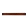 LDB_BUILDING 84" Solid Wood Fireplace Mantel, 6" Thick Rustic Floating