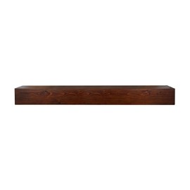 LDB_BUILDING 84" Solid Wood Fireplace Mantel, 6" Thick Rustic Floating Shelf (Antique Cherry)