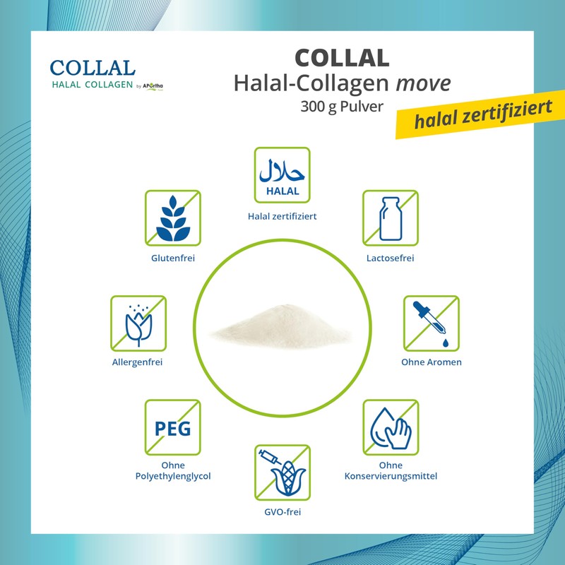 Collal Halal Collagen Move Premium Collagen Powder 300 g Doypack,