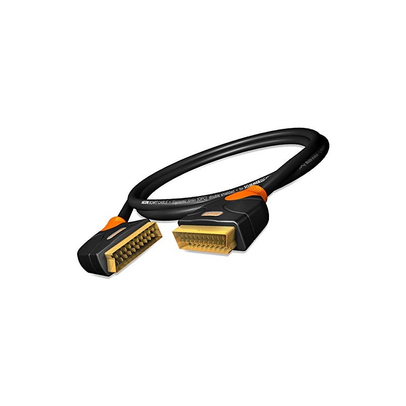 HICON ERGONOMIC SCART Cable OFC Standard Swivel Plug | HIE