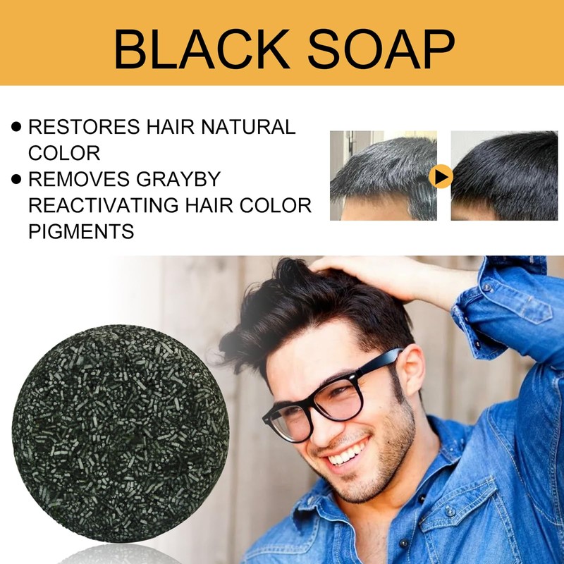 Jxectxg Jxectxg shampoo for men, Reverse Shampoo Bar Reverse,Grey Hair
