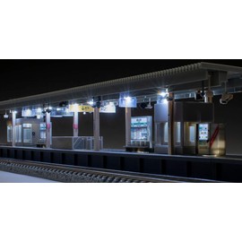 Tomytec 4272 N Gauge Island Home Set, City Type, Straight End, Lighted, Railway Model Supplies