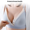 Wireless Nursing Bra V Shape Breastfeeding Breathable Maternity Bra with