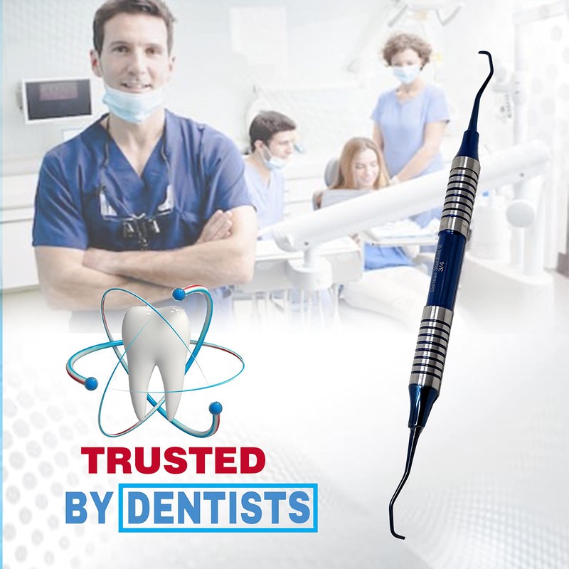 Periodontal Dental Gracey Curette 3/4 Hollow Handle Oral Hygiene Scalers,Stainless