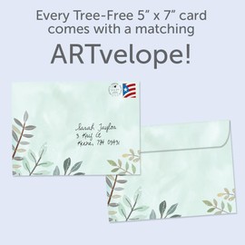 Tree-Free Greetings - New Baby Greeting Card - Artful Designs - 2 Cards + Matching Envelopes - Made in USA - 100% Recycled Paper - 5 x 7 - A Great Adventure (GT65294)