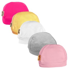Neek Cotton | Gorro para Bebe de 3 a 6 Meses x6 Piezas - 100% Algodón | Ropa de Bebe Niña - Ropa Bebe Niño - Regalos para Niñas | Ideal Regalos para Bebé - Baby Shower - Accesorios para Bebe