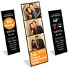 25 Slanted Photo Booth Frames with Inserts for 2x6 Photo