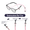 JRSHIRLEYLTD 4 Pieces Glasses Strap, Adjustable Sunglasses Strap, Universal Glasses