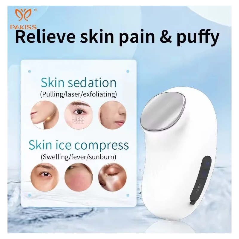 PAKISS Rechargeable Hot and Cold Face Massage Electric Skin Care
