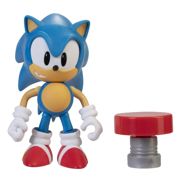 Sonic 4"- Classic Sonic w/Spring- Wave 4 (Online) Articulated