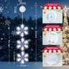 DANLI Christmas Decorations 3PCS Christmas Window Lights Battery Operated Snowflake