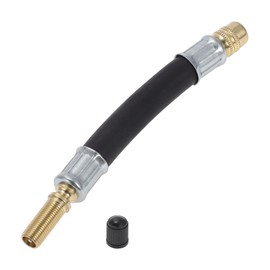 Hihaha Tire Inflator Extension Tube Air Pump Extend Hose Adapter Tire Valve for Car Motorcycle Bicycle Durable Rubber 4.72inch M8x0.8 7mm ID Black
