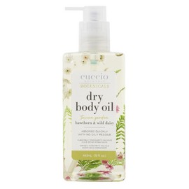 Cuccio Botanicals Dry Body Oil, Tuscan Garden Hawthorn & Wild Daisy, 15 Fl Oz, Fast-Absorbing, No Residue