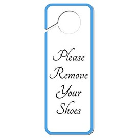 GRAPHICS & MORE Please Remove Your Shoes Elegant Plastic Door Knob Hanger Sign