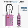 Puroma TSA Approved Luggage Travel Locks with Open Alert Indicator,