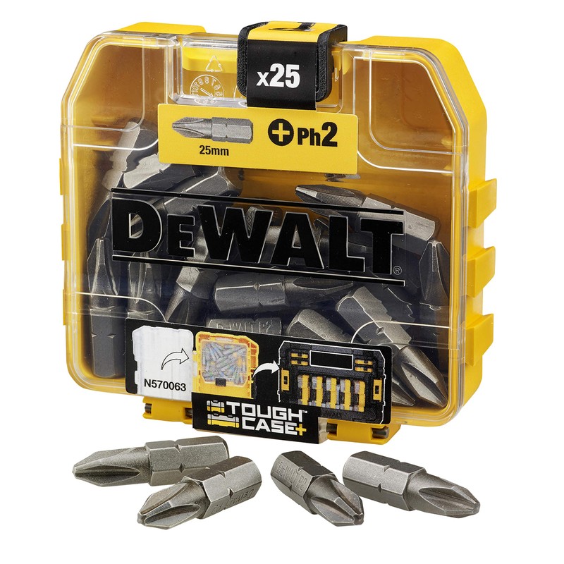 DeWalt DT71522-QZ 25mm Flip PHillips No.2 Bits (Box of 25)