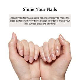 Glass Nail File, Professional Manicure Glass Nail Files, Professional Manicure and Pedicure Products for Effortless Shaping of Natural Nails (Black)