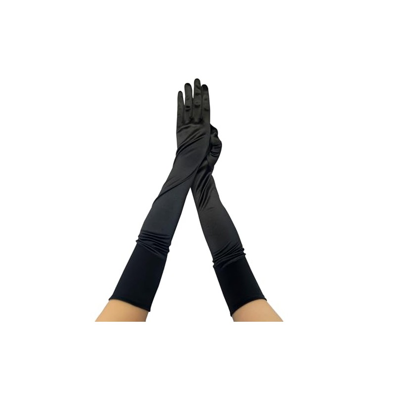 krautwear Women's Satin Evening Gloves (52 cm) in Various Colours,