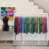 Sorbus Cover for Garment Rack - 6 Ft Transparent Clothes