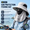 Wide Brim Sun Hat with Neck Flap for Outdoor Travel