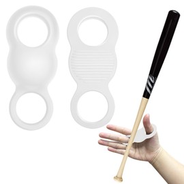 Baseball and Softball Thumb Guards, Ultra Soft Silicone Thumb Guards Baseball - Shock Absorbing Pads to Prevent Blisters Relieve Bat Stings, Ideal for Batting Practice and Hand Protection (White)