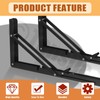 Tanstic 2 Pack 14 Inch Folding Shelf Brackets, Heavy Duty