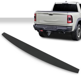 PIT66 1PC Tailgate Spoiler Cap Molding, Compatible with Dodge Ram 2500 3500 2019-2024 Textured Black Replacement 68364364AA