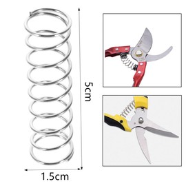 Ai-OUMLEEF Fruit Pruning Shears Trimming Steel Springs Small Springs Garden Pruner Tools Garden Pruner Spring Flower Pruner Spring Part (Silver 20pcs)