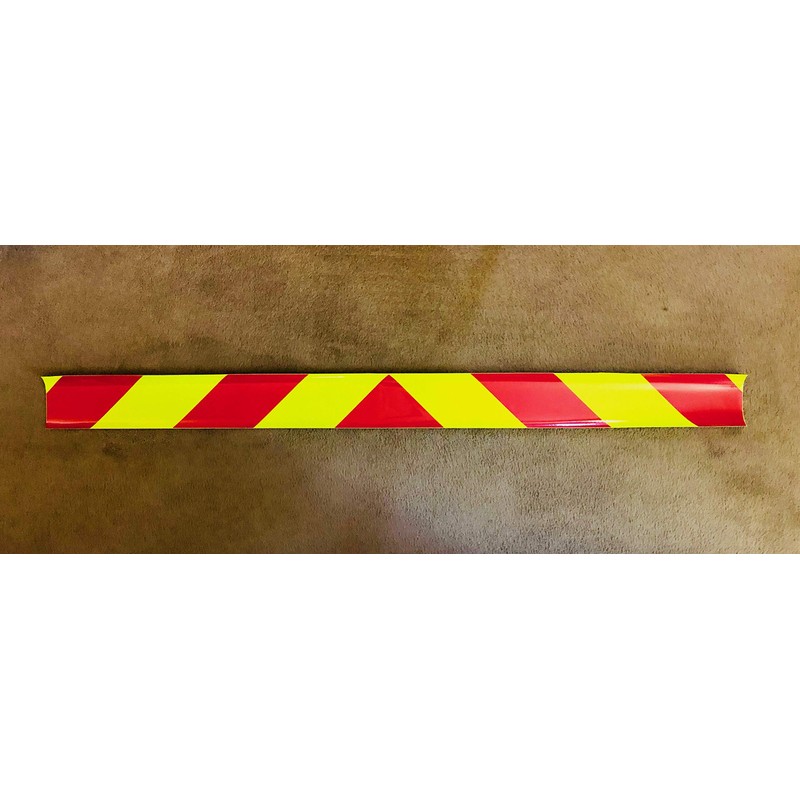 Oralite Lime & Red Reflective Chevron Panel (Multiple Sizes) Reflexite