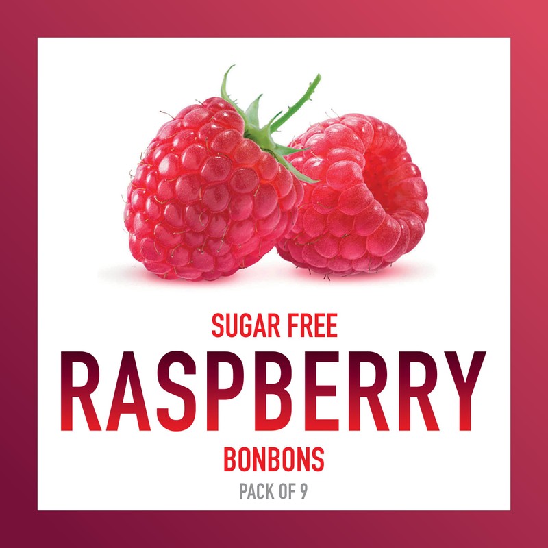 Swiss Imports Sugar Free Bonbons Hard Candy Drops, Raspberry, 1.4