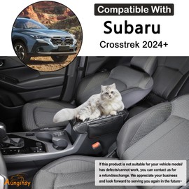 Aunginsy Upgrade Center Console Armrest Protector Cover Compatible with Subaru Crosstrek 2024 Car Central Armrest Seat Storage Box Cover Cushion Lid Protector Pad Waterproof Anti-Scratch Accessories