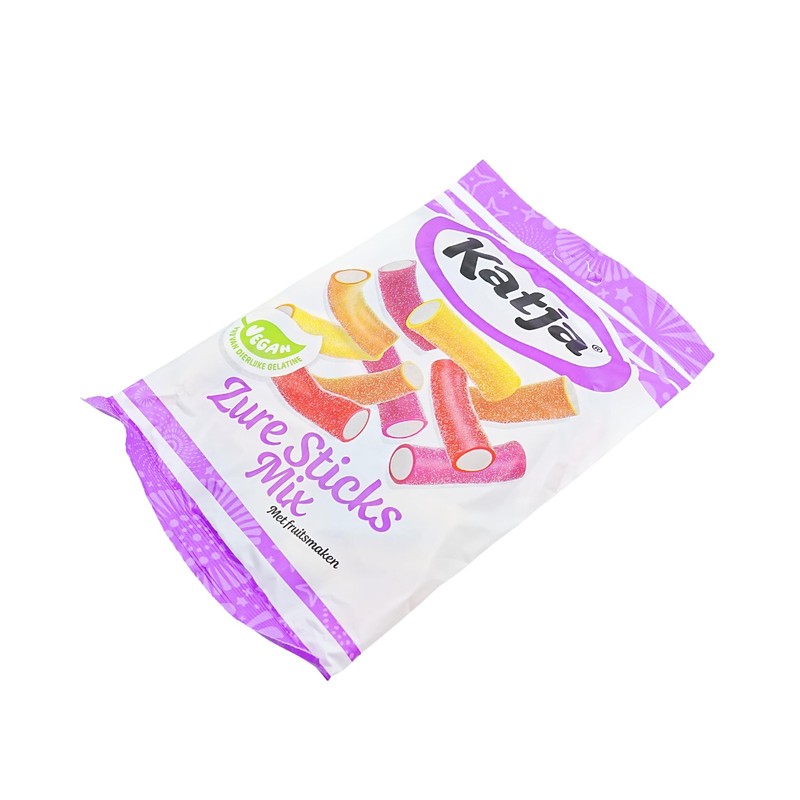 Katja Mixed Fruit Flavored Sour Sticks 8.8 Ounce Bag (Pack