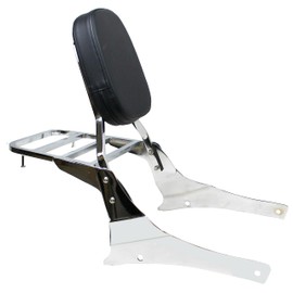 YHMOTO Passenger Backrest Sissy Bar with Luggage Rack for Suzuki Volusia VL800 2001-2011 Boulevard C50 2005-2011 Boulevard M50 2005-2008