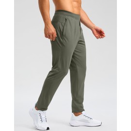G Gradual 30"/32"/34" Inseam Tall Mens Sweatpants with Zipper Pockets Stretch Golf Workout Pants for Men Casual Athletic(Sage,S)