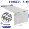 Disco Decorative Table Runner Silver 30 x 180 cm Glitter