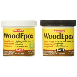Abatron 4 Kit WoodEpox Epoxy Wood Replacement Compound, 12 oz Kit, Part A & B