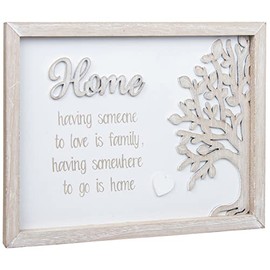 Shudehill Giftware Family Tree of Life Wooden Frame Plaque - Home