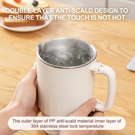 YudouTech Travel Foldable Electric Kettle,Portable Collapsible Tea Coffee Kettle with 2 Temperature Settings, Stainless Steel Hot Water Boiler