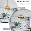 ALAISLYC 16 Inch Gold Pendant Lights Hammered Matte Pendant Lights