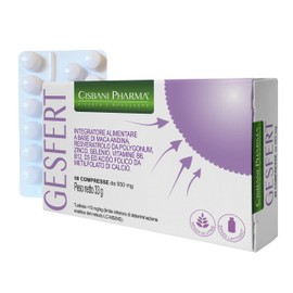 Gesfert, integratore a base di Acido Folico, Maca Andina, Zinco, Selenio, Resveratrolo e Vitamina B6, B12 e D3. Integratori Fertilità Femminile, 60 cpr - Cisbani Pharma